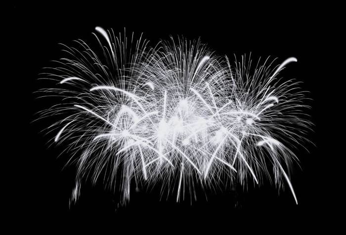 Firworks in the nightsky