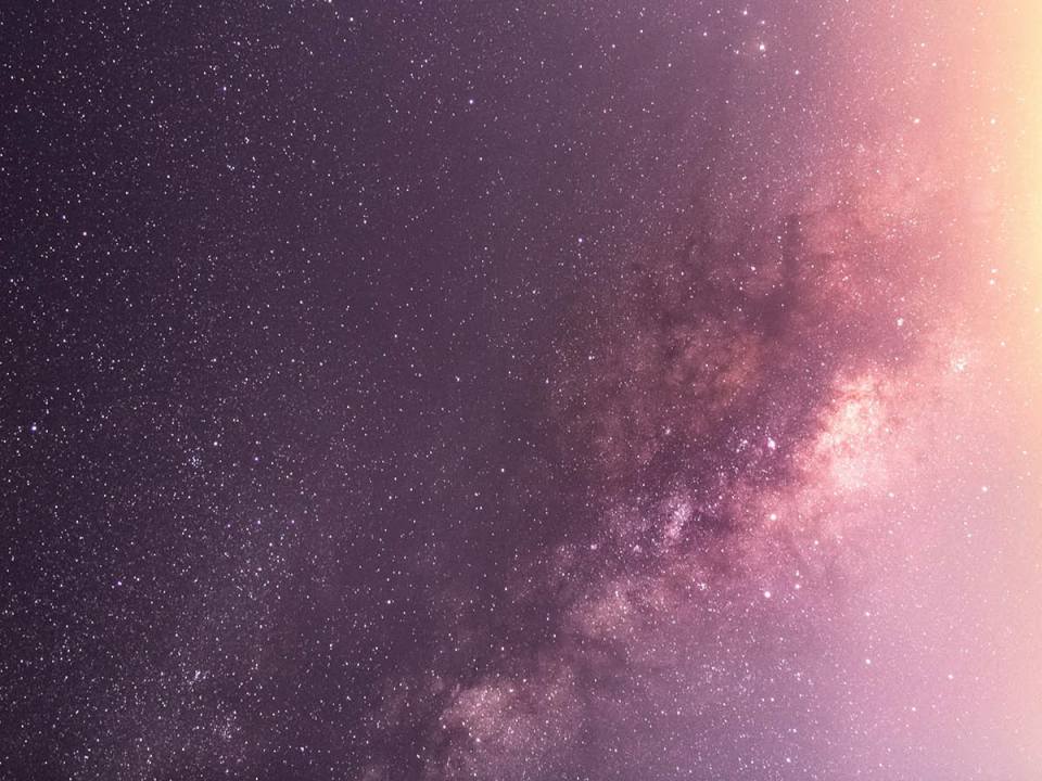 The sky full of stars and the milky way