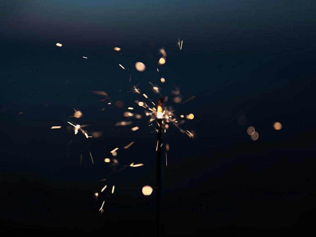 A spark in the dark